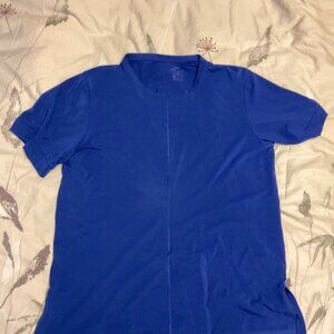 Nike Dri-FIT Yoga T-Shirt Blue XL Slim Fit Stretch Performance